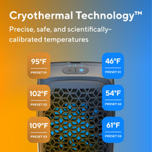 Therabody RecoveryTherm Cube Instant Heat, Cold and Contrast Therapy for Pain Relief, Aches and Pains, and Muscle Recovery - Portable Hands Free Cryotherapy Machine with Cold Compress & Heating Pad