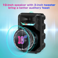 Updated Karaoke Machine for Adults and Kids Portable Bluetooth Speaker with 2 Wireless Microphones New 10