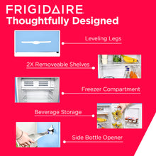 Frigidaire Retro Compact Fridge with Chiller, 3.2 cu ft Countertop Fridge with Built-In Bottle Opener, Compact Refrigerator for Office, Bedroom, Dorm Room or Cabin - 16.5