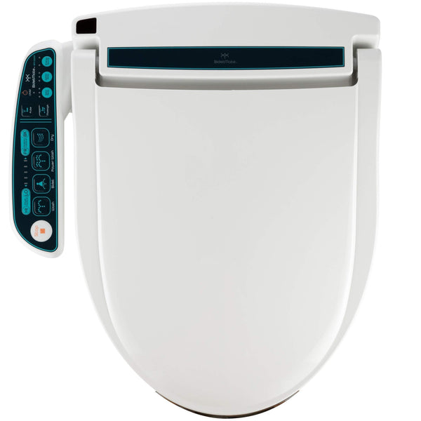 BidetMate 2000 Series Electric Bidet Toilet Seat with Unlimited Heated Water, Side Controls, Deodorizer, Warm Air Dryer - Self-Cleaning - Elongated Electric Bidet Attachment for Toilets