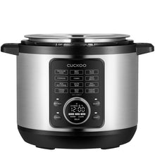 CUCKOO Pressure Cooker 10 Menu Options: Steamer, Slow Cook, Sauté, Porridge, & More, User-Friendly LED Display, Stainless Steel Inner Pot, 24 Cup / 6 Qt. (Uncooked) CMC-ZSN601F Black