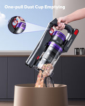 Cordless Vacuum Cleaner, 550W 45KPA 60Mins Cordless Stick Vacuum Cleaner with Rechargeable Battery, Anti-tangle Brush, Build-in Aromatherapy, Handheld Vacuum Cleaners for Home /Pet Hair/Carpets/Floors