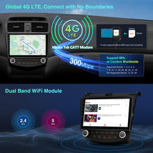 XTRONS Android 13 Car Stereo Radio Player 10.1 Inch IPS Touch Screen GPS Navigation Built-in DSP Car Play Android Auto Bluetooth Head Unit Supports Backup Camera WiFi OBD2 DVR 4G LTE for Honda Accord