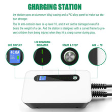 LEFANEV 40A EV Charger Level 2 Station,9.6KW NEMA14-50 Wall Electric Vehicle Charging Station for Electric and Hybrid Vehicles with 20ft Charging Cable