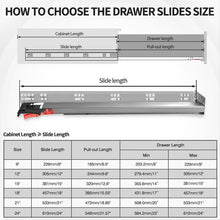 BAIDICE 6 Pair Soft Close Drawer Slides 9 12 15 18 21 24 Inch 80 lb Capacity Full Extension Hidden Side Mount Rails with Rear mounting Bracket Locking Devices（12 inch,6 Pairs）