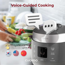 CUCKOO CRP-ST1009FG 10-Cup (Uncooked) / 20-Cup (Cooked) Twin Pressure Rice Cooker & Warmer with Nonstick Inner Pot, 16 Menu Modes, 3 Voice Guide, Auto Clean (Gray)