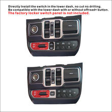 Voswitch JL300 Lower Dash Switch Panel Compatible with Jeep Wrangler JL JLU 2018 - Current and Gladiator 2020+