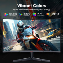 KOORUI Curved 27 Inch Gaming Monitor, Full HD 1080p R1500 180Hz VA Computer Monitor, 99% sRGB, Built-in Adaptive Sync, 1 x Display Port 1.2 & 2 x HDMI 2.0, Eye Care, VESA Compatible, Black 27E6CA