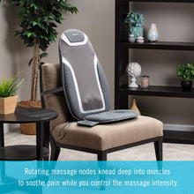 HoMedics Massage Cushion with Heat - Gentle Touch Portable, Adjustable Gel Massager