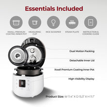 CUCKOO CRP-ST1009FW 10-Cup (Uncooked) / 20-Cup (Cooked) Twin Pressure Rice Cooker & Warmer with Nonstick Inner Pot, 16 Menu Options, 3 Voice Guide, Auto Clean (White)