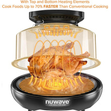 Nuwave Air Fryer Infrared Convection Oven, Cook Fresh or Frozen, No Defrosting or Preheating, 360 Surround Heat, Cooking from 50 to 400 Degrees, 100 Presets, 50 Memory, 360 Food Easy-View, PFAS Free