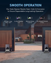 CO-Z 1400lb Sliding Gate Opener Hardware Security System Kit for Sliding Gates Up to 40 Feet, Automatic Gate Opener with Two Remote Controls, Electric Rolling Driveway Slide Gate Motor - Model CG1400