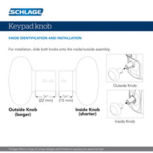 SCHLAGE FE595 PLY 619 FLA Plymouth Keypad Entry with Flex-Lock and Flair Style Levers, Satin Nickel