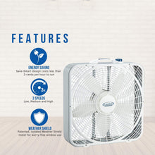 Lasko Oscillating Digital Ceramic Tower Heater for Home with Adjustable Thermostat & 20″ Weather-Shield Performance Box Fan-Features Innovative Wind Ring System for Up to 30% More Air, 20 Inch, 3720