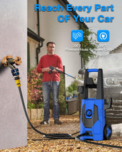 FIOCCO Electric Pressure Washer, 4800PSI Max 3.1 GPM Portable Power Washer with 35FT Cord, 20FT Hose, 4 Quick Nozzles, Foam Cannon High Power Washers Electric Powered for Car, Garden, Patio, Navy