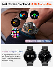 Smart Watches for Men Women [Calls/2 Bands/Metal Thin Body] for Android iPhone Samsung Compatible,1.43