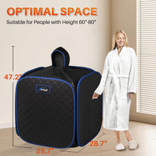 TOREAD Portable Folding Steam Sauna with 1000W Generator and Remote Control and PU Far Infrared Portable Sauna Blanket with Remote Control,Sauna Bed Body Heating