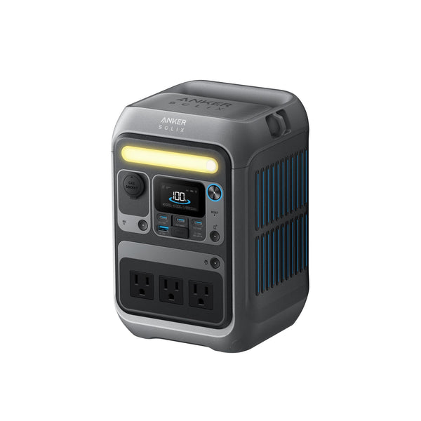 Anker SOLIX C300 Portable Power Station, Outdoor 288Wh LiFePO4 Battery, 300W (600W Surge) Solar Generator, 140W Two-Way Fast Charging, for Camping, Traveling, and Emergencies (Solar Panel Optional)