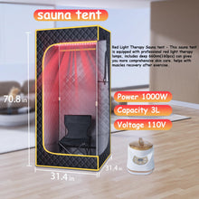 ANLIK Red Light Portable Steam Sauna for Home,1 Personal Sauna Box for Home Spa, 1300W 3L Steamer, Full Body Sauna Tent, Home Sauna SPA, 2.62’ x 2.62’ x 5.9’FT (Yellow)