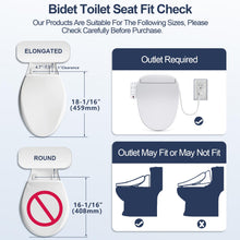 ZMJH 236 Bidet Toilet Seat, Elongated Smart Unlimited Warm Water, Vortex Wash, Electronic Heated, Warm Air Dryer, Rear and Front Wash, LED Light, Need Electricity, White (Elongated)