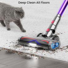 Cordless Vacuum Cleaner, 550W/45Kpa/70Mins Vacuum Cleaners for Home, Stick Vacuum Cordless with Low Noise, LED Screen, Wall Mount Charging,1.6L Dust Cup, Rechargeable Vacuum Pet Hair/Carpet/Hardfloor