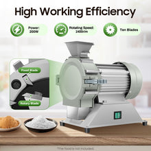 Plant Grinder Micro Mill Plant Machine 30-120 Mesh Soil Crusher Pulverizer Grinding Machine 110V 1400r/m Electric Spice Herb Grinder for Dry Spice Herbs Grains Rice Pepper