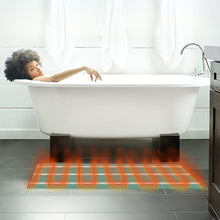 WarmlyYours Radiant Floor Heating System 3 x 5 ft. - Electric Heated Floor Mat Provides Fast, Even Radiant Heat - Ideal In Floor Heating for Bathroom Install Under Tile and Stone (TempZone Easy Mat)