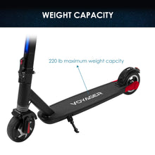 Voyager Proton Foldable Electric Scooter with LCD Display, LED Headlight and Light Strip, 15 MPH Max Speed, Long Range Battery Up to 6 Miles