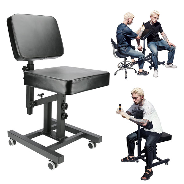 Third Generation Upgraded Tattoo Armchair Multi-Function Tattoo Chair for customers Adjustable Tattoo Equipment with armrest Brackets and Wheels