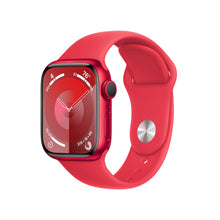 Apple Watch Series 9 [GPS 41mm] Smartwatch with (Product) RED Aluminum Case with (Product) RED Sport Band M/L. Fitness Tracker, Blood Oxygen & ECG Apps, Always-On Retina Display