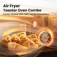 COMFEE' Toaster Oven Air Fryer FLASHWAVE™ Ultra-Rapid Heat Technology, Convection Toaster Oven Countertop with Bake Broil Roast, 6 Slices Fits 12’’ Pizza 24QT, 4 Accessories 1750W Stainless Steel