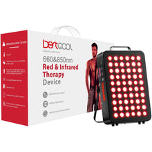 Bestqool Red Light Therapy, Dual Chip Clinical Grade LED Device with Near-Infrared Light 660nm 850nm High Power Panel, Ideal for Body, Face, Recovery, Improve Sleep, Skin Health, 105W (Black 60)