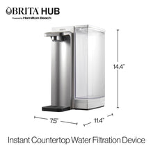 Brita Hub Instant Powerful Countertop Water Filter System, Reduces 70+ Contaminants, 12 Cup Water Reservoir, Includes 6 Month Carbon Block Filter, White, 87340