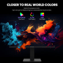 CRUA 24.5Inch Gaming Monitor 144Hz/165Hz, FHD(1920x1080P) 120% sRGB Computer Monitor, Height/Pivot/Swivel/Tilt Adjustable Vertical Monitor, Support FreeSync, DP,HDMI, Wall Mount (75mmX75mm)