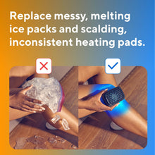 Therabody RecoveryTherm Cube Instant Heat, Cold and Contrast Therapy for Pain Relief, Aches and Pains, and Muscle Recovery - Portable Hands Free Cryotherapy Machine with Cold Compress & Heating Pad