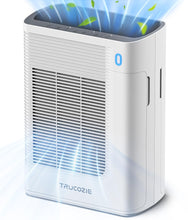 Trucozie Air Purifier for Home Large Room Bedroom Up to 1937 Ft² in 1 Hr With Double-sided Air Inlet, Air Quality and Light Sensors, HEPA Sleep Mode for Allergies, Dust, Smoke, Pet Hair, White