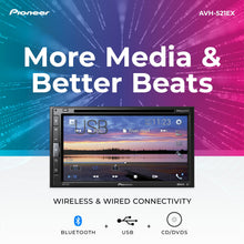 PIONEER 6.8” AVH-521EX Multimedia Receiver - Bluetooth, CD and DVD Playback, Amazon Alexa, Rear Camera Capable