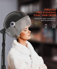 TASALON Ionic Hooded Hair Dryer - 1875W Bonnet Dryer with 3 Temperature Settings - Portable Standing Dryer for Home and Salon