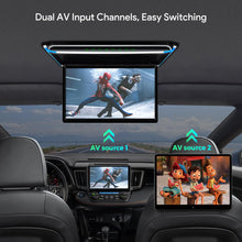 XTRONS® 17.3 Inch 16:9 Ultra-Thin FHD Digital TFT Screen 1080P Video Car Overhead Player Roof Mounted Monitor HDMI Port 1920 * 1080 Full High Definition (Built in Speaker)