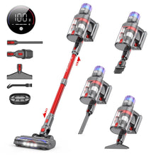 Vistefly Cordless Vacuum Cleaner V15 Pro Max, 600W 45Kpa 70 Mins Self-Standing Stick Vacuum with Touch Screen, Double Dust Cup, Anti-Tangle Wireless Handheld Vac for Home Pet Hair Hardwood Carpet