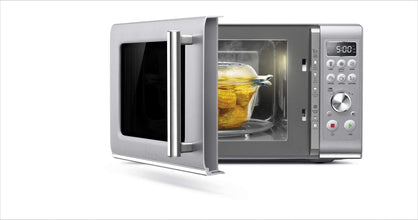 Breville Countertop Compact Wave Soft-Close Microwave Oven with Pure Countertop Electric Kettle