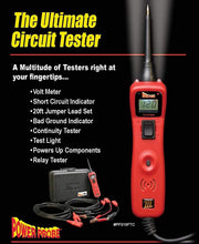 Power Probe III w/Case & Acc - Red (PP319FTCRED) [Car Automotive Diagnostic Test Tool, Digital Volt Meter, AC/DC Current Resistance, Circuit Tester]