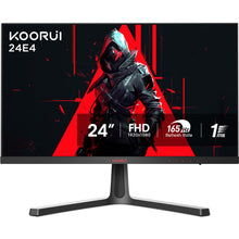 KOORUI 24 Inch Computer Monitor -FHD 1080P Gaming Monitor 165Hz VA 1ms, AdaptiveSync Technology, LED Monitors with Ultra-Thin, HDMI X2 /DP, VESA Compatible, Tilt Adjustable, Eye Care 24E4