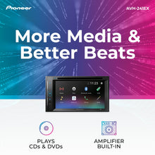 Pioneer AVH-241EX Double-Din CD/DVD Receiver, with Amazon Alexa via The Pioneer Vozsis App, Bluetooth and Backup Camera Compatibility, 6.2” Resistive Touchscreen