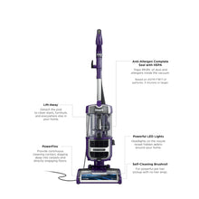 Shark, ZD201, Lift-Away Upright Vacuum with Powerfins, Self-Cleaning Brushroll, Anti-Allergen Complete Seal Technology, Eggplant