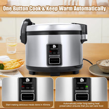 Oshenic Commercial Rice Cooker & Warmer 84 Cups (Cooked),15.85 Qt / 15 Liter Large Capacity Rice Cooker,Auto Keep Warm,Non-Stick Inner Pot,1350W Fast Cooking Electric Rice Cooker For Restaurant,Hotel