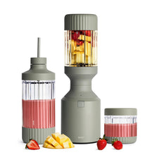 Beast Mega 1200 | Premium Countertop Blender | Smoothies, Shakes, Sauces, Dips, Soups | Blends Ice and Frozen Fruit | XL Vessel | Extra Vessels, Straw System Included | 1200W | (Sage, 120V)