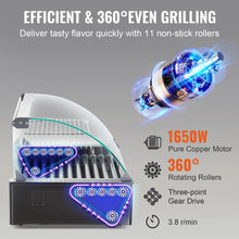 VEVOR Hot Dog Roller, 30 Hot Dog Capacity 11 Rollers, 1800W Stainless Steel Cook Warmer Machine w/Cover & Dual Temp Control, LED Light & Detachable Drip Tray, Sausage Grill Cooker for Kitchen Canteen