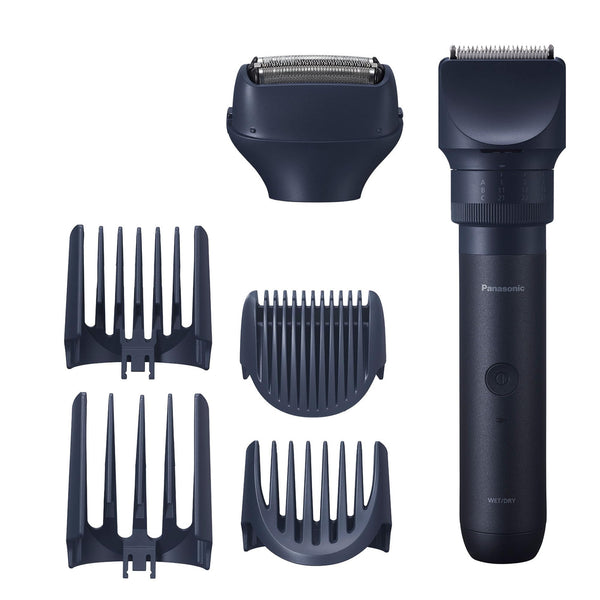 Panasonic MultiShape Defined Trim and Shave Kit, with Beard, Hair and Body Trimmer and Adjustable Trim Dial, 3-Blade Men’s Electric Razor, Easy-Clean Customizable Grooming Kit - ER-Defined