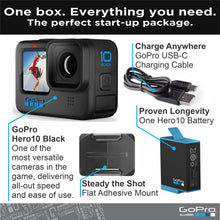 GoPro HERO10 Black- E-Commerce Packaging - Waterproof Action Camera with Front LCD & Touch Rear Screens, 5.3K60 Ultra HD Video